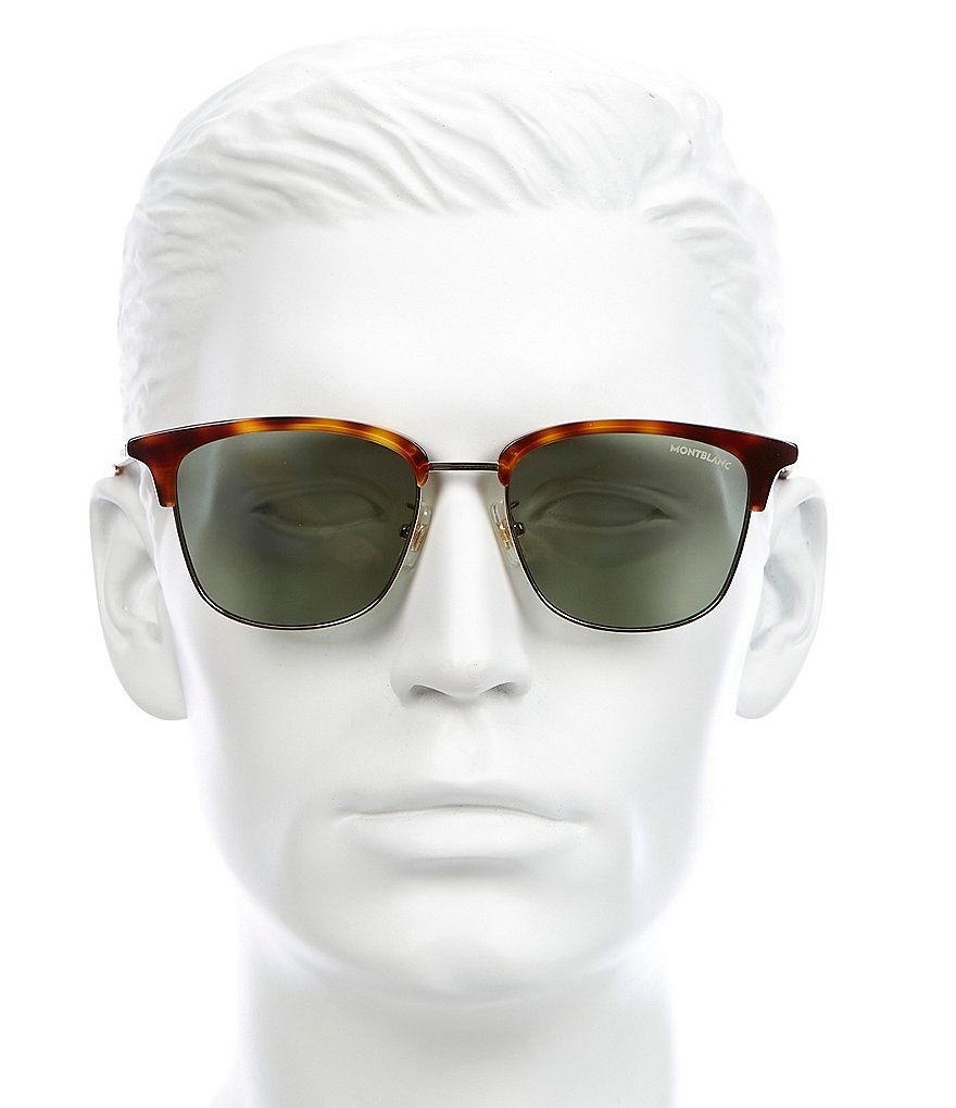 Montblanc Men's Club Master 54mm Sunglasses