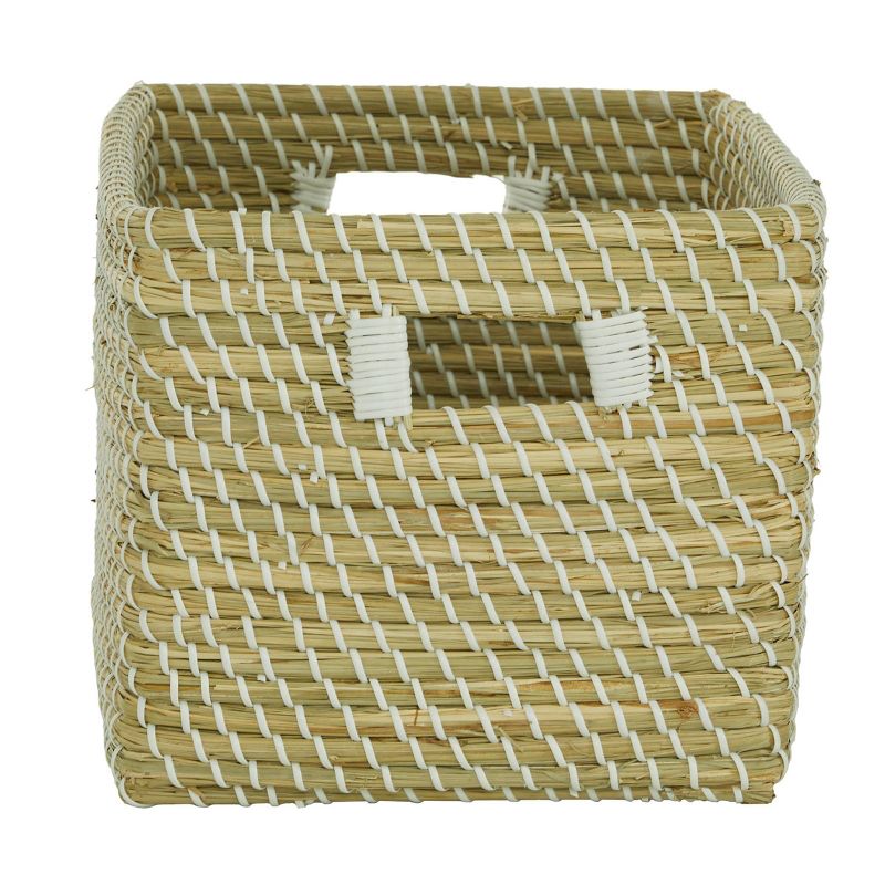 CosmoLiving by Cosmopolitan Contemporary Seagrass Storage Basket Brown