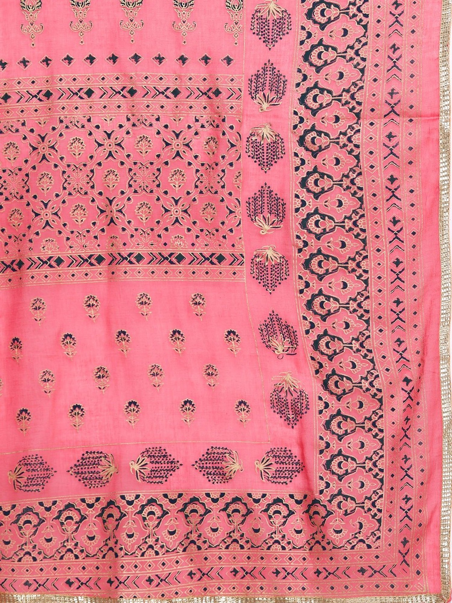 Anubhutee Navy Embellished Kurta Palazzo Set With Dupatta