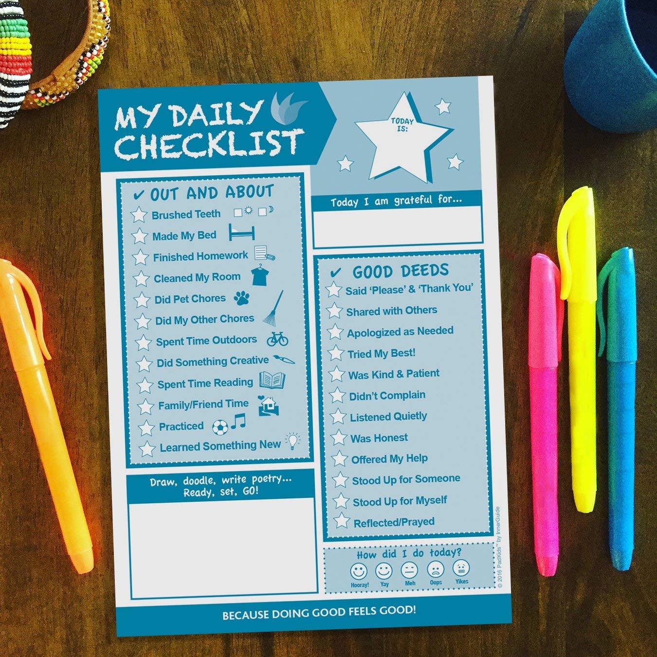InnerGuide 90-Day Kids Daily Checklist Pad