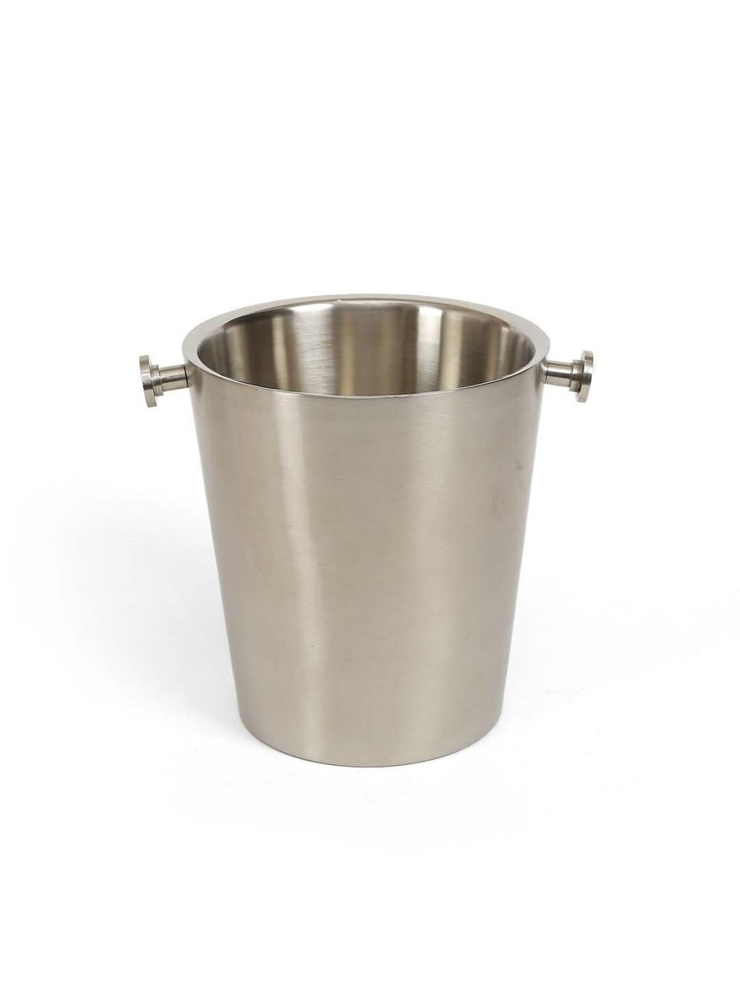 Home4U 'Kylen' Silver Metal Ice-Bucket (0.945 L) - Set of 1