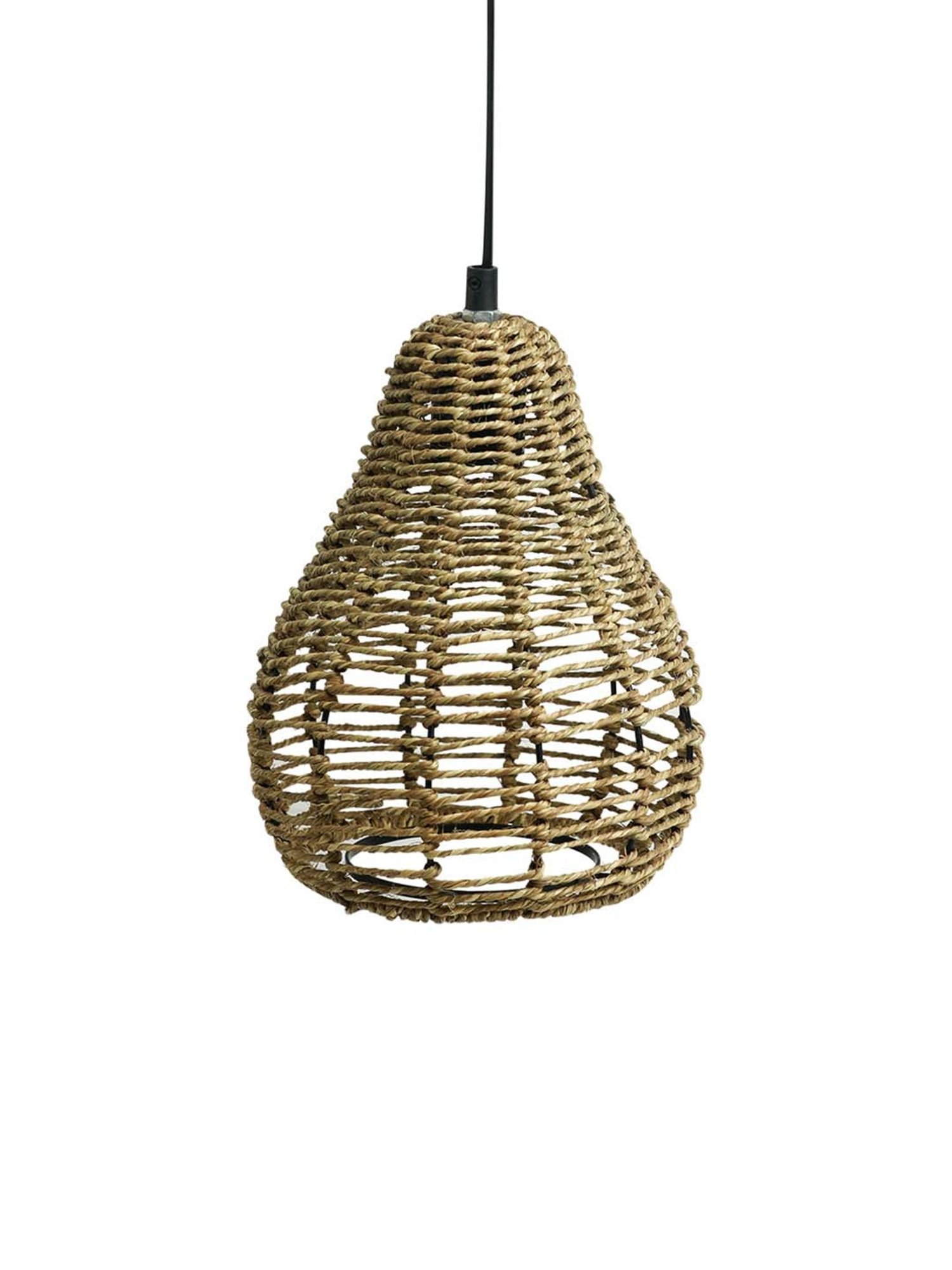 ExclusiveLane Paradise Brown Iron Handwoven Hanging Pendant Lamp