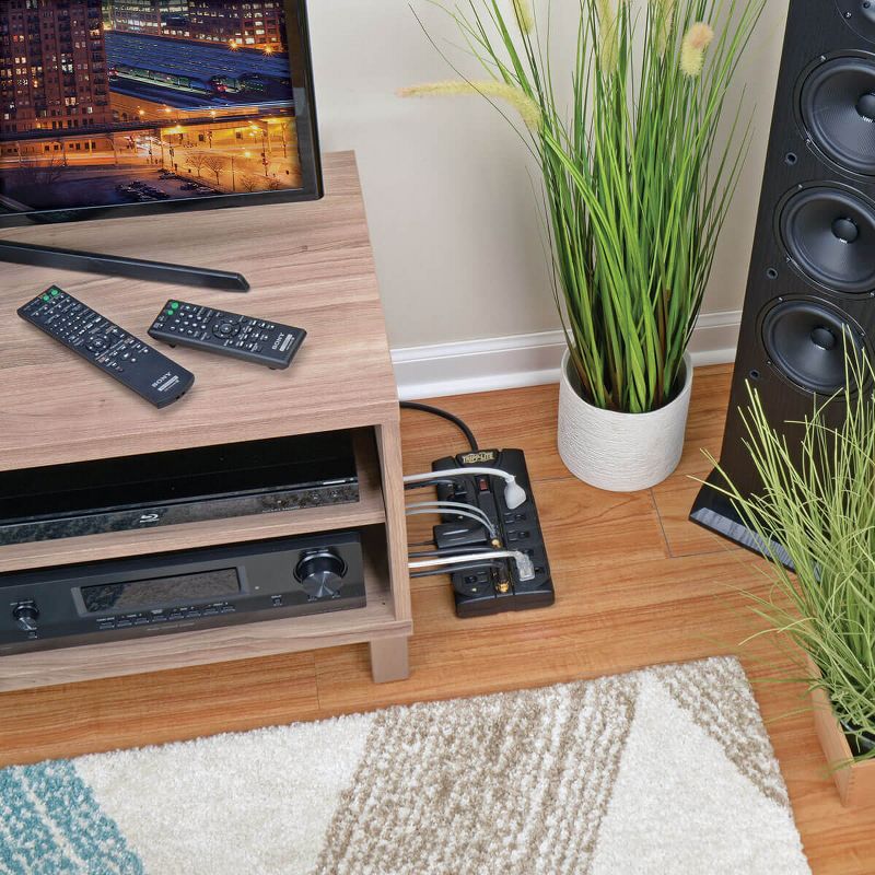 Tripp Lite Surge Protector Power Strip 120V 8 Outlet RJ11 Coax 10' Cord 3240 Joule - Receptacles: 8 x NEMA 5-15R - 3240J