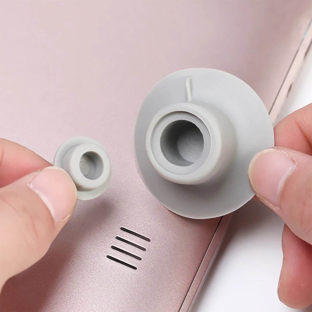 4Pcs/Set Laptop Notebook Heat Reduction Pad Cooling Feet Cooler Stand Holder Office Mini Portable Suction Leg Set Cooling Feet