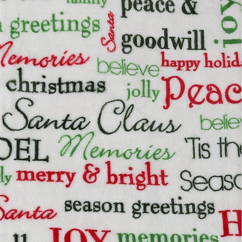 50"x60" Holly Joy Printed Throw Blanket Multi - VCNY