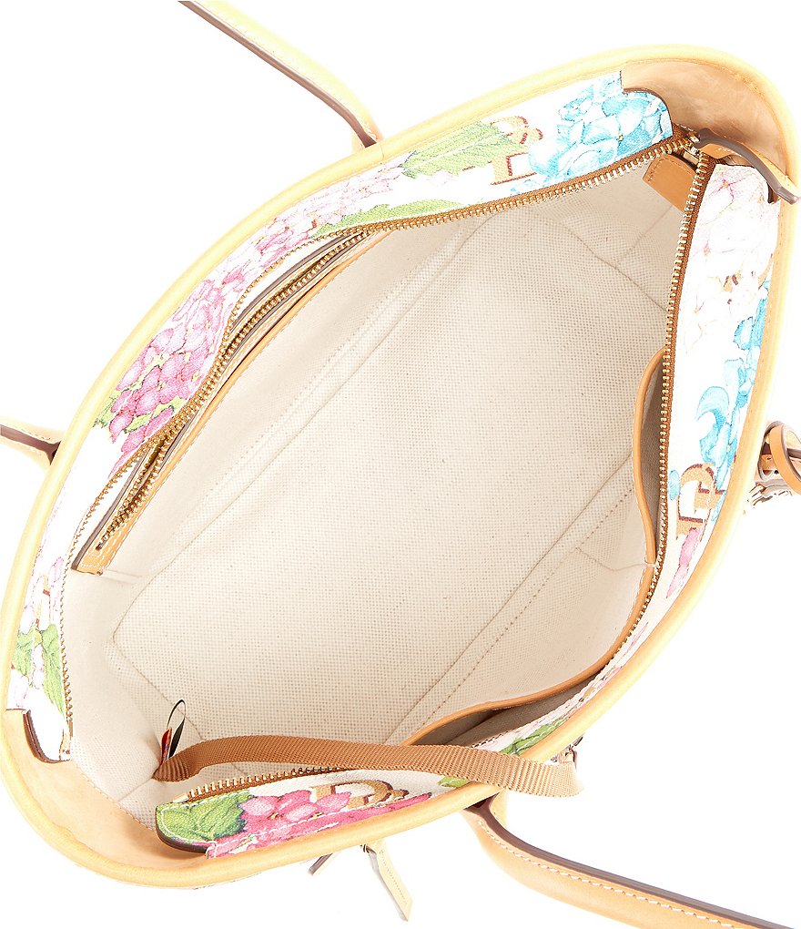 Dooney & Bourke Signature Hydrangea Monogram Collection Floral Tote Bag