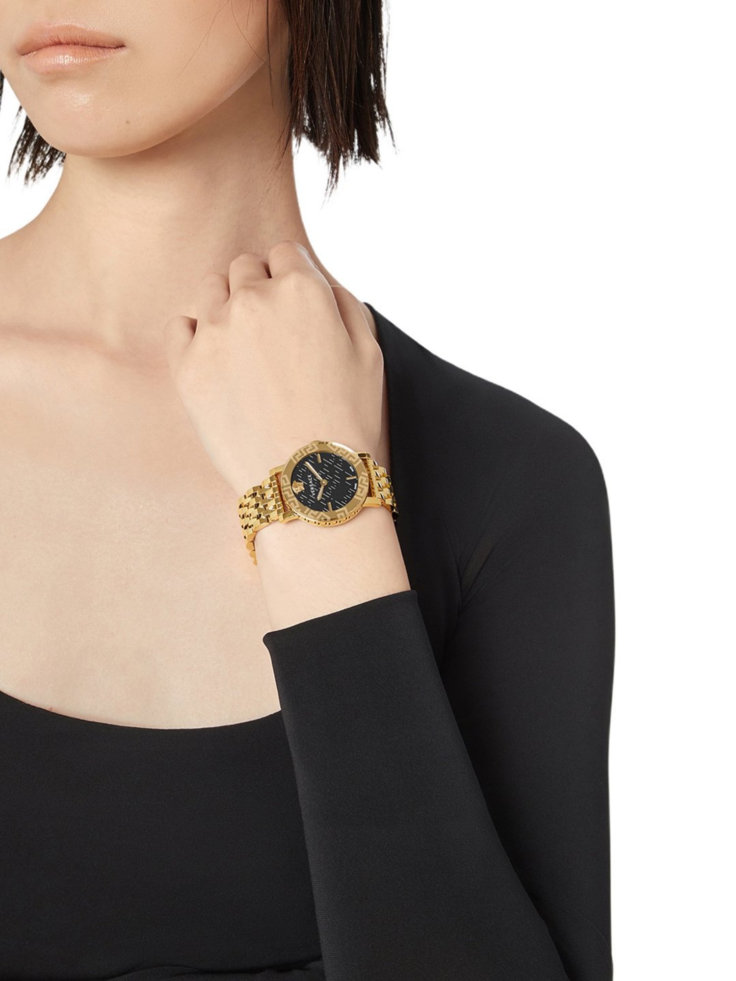 Versace VEU300621 Greca Glass Analog Watch for Women