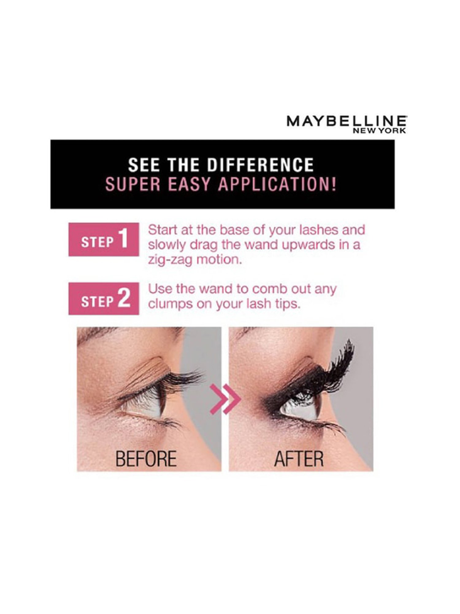 Maybelline New York Volum Express Hyper Curl Mascara - Washable Very Black,9.2ml