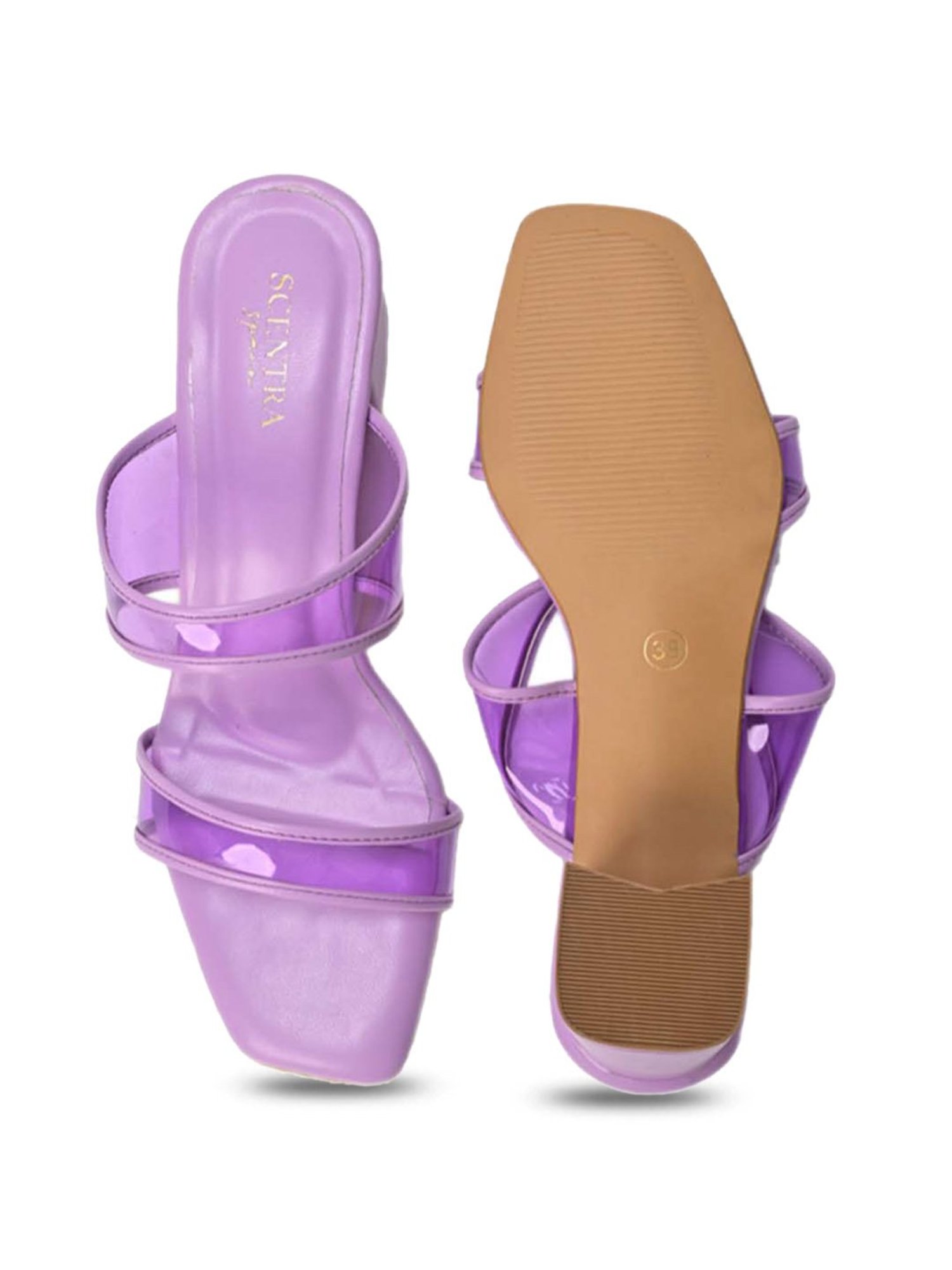 Scentra Women's Purple Casual Sandals