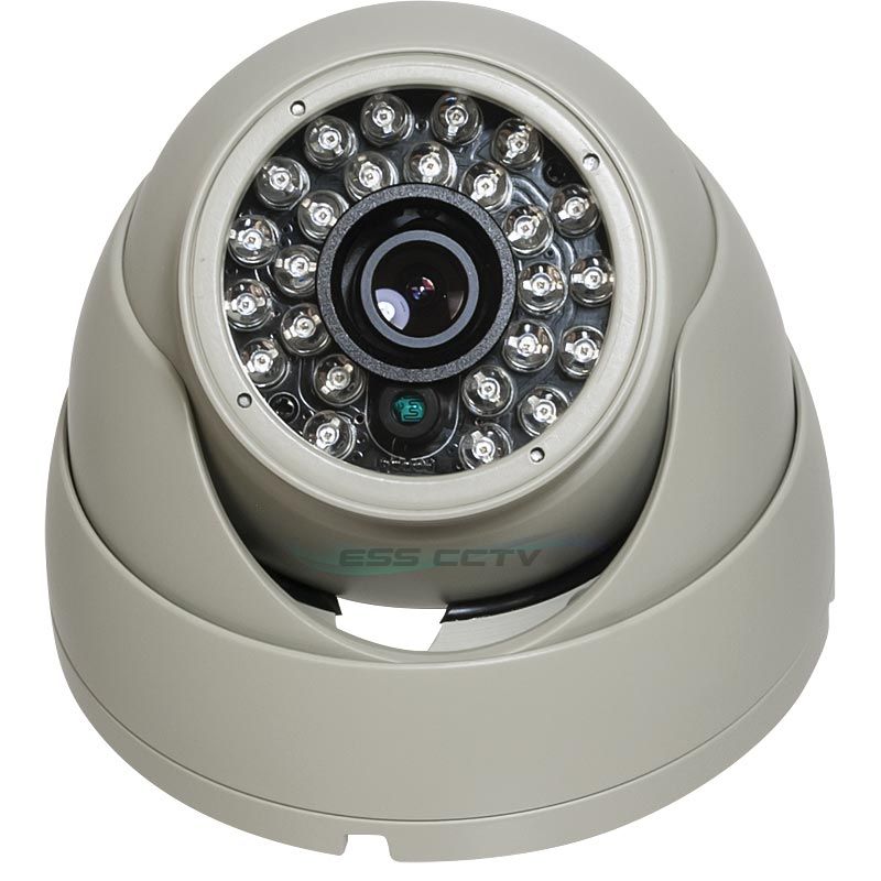 XIB-2022-W HD-SDI 1080p EYEBALL Infrared Dome Camera, 1080p 2 MP, 4.3mm, 25 IR LED, ICR, White