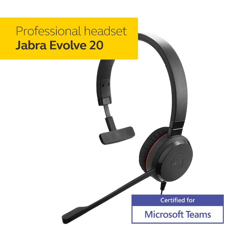 Jabra Evolve 20SE MS Mono Headset 4993-823-309