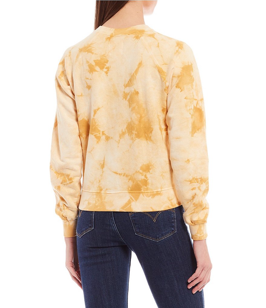 Billabong Long-Sleeve Sun Shrunk Tie-Dye Terry Sweatshirt