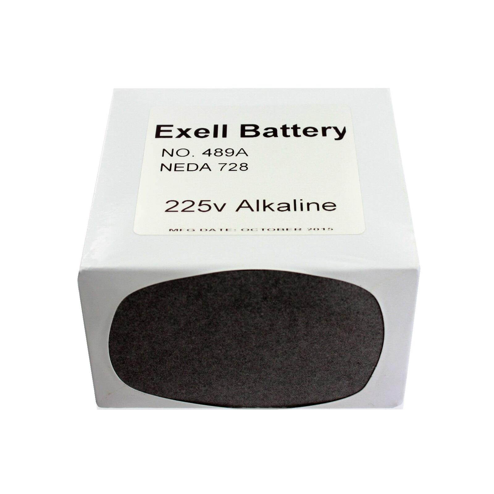 Exell 489A Alkaline 225V Battery NEDA 728 Replaces ER489, EVR-489, 728