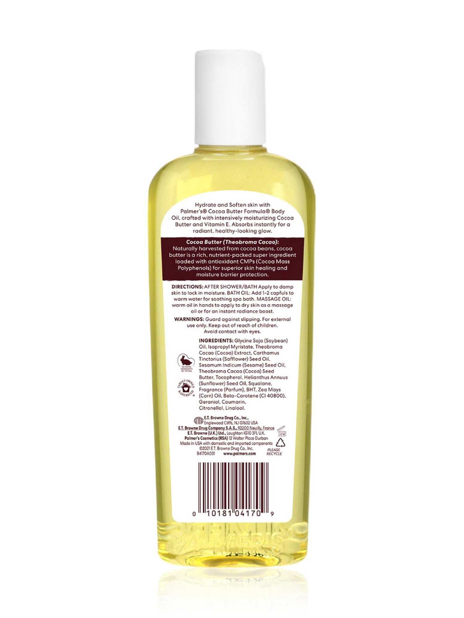 Palmer's Cocoa Butter Formula with Vitamin E Moisturizes Softens Body Oil - 250 ml