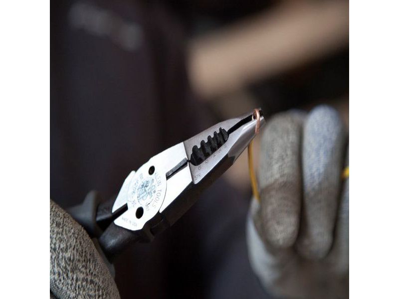 KLEIN TOOLS J206-8C All-Purpose Pliers, Spring Loaded