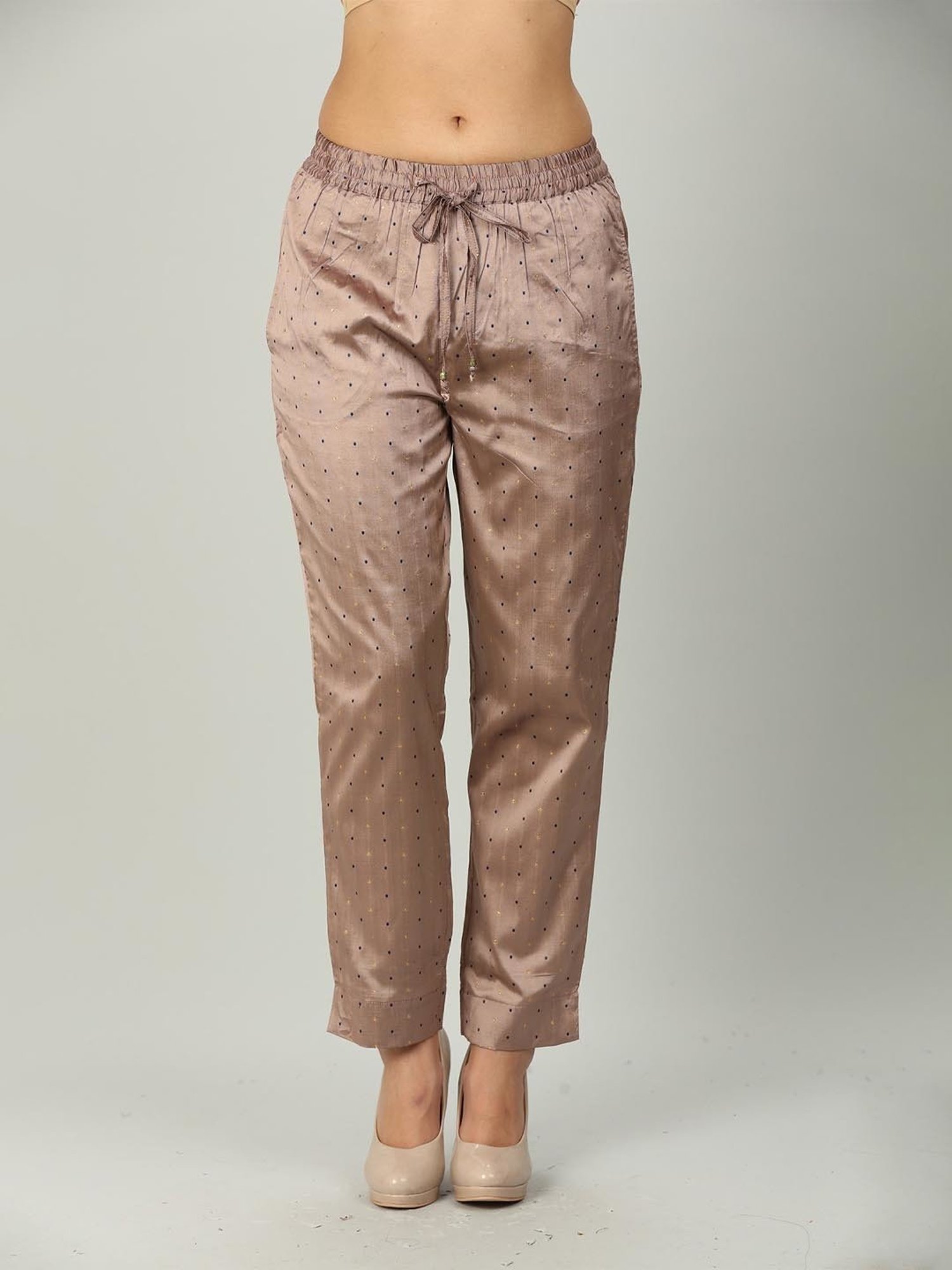 Mustard Mauve Printed Palazzos