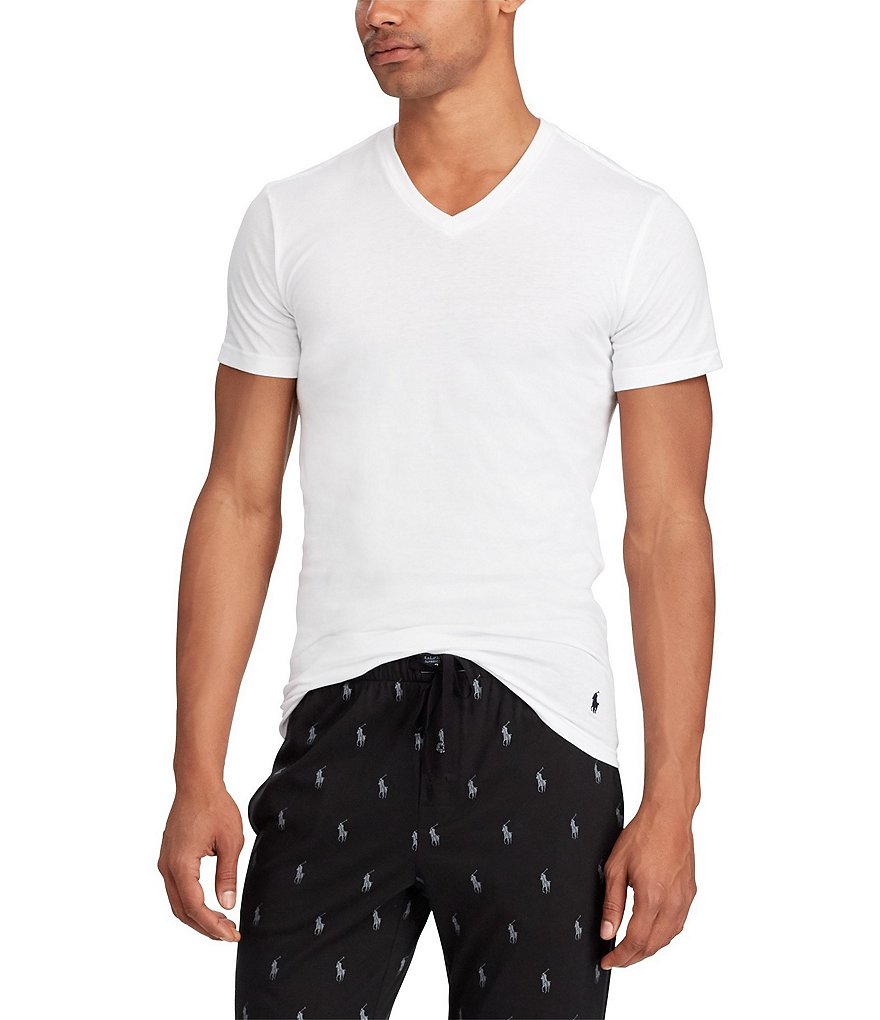 Polo Ralph Lauren Slim Fit V-Neck Tees 3-Pack