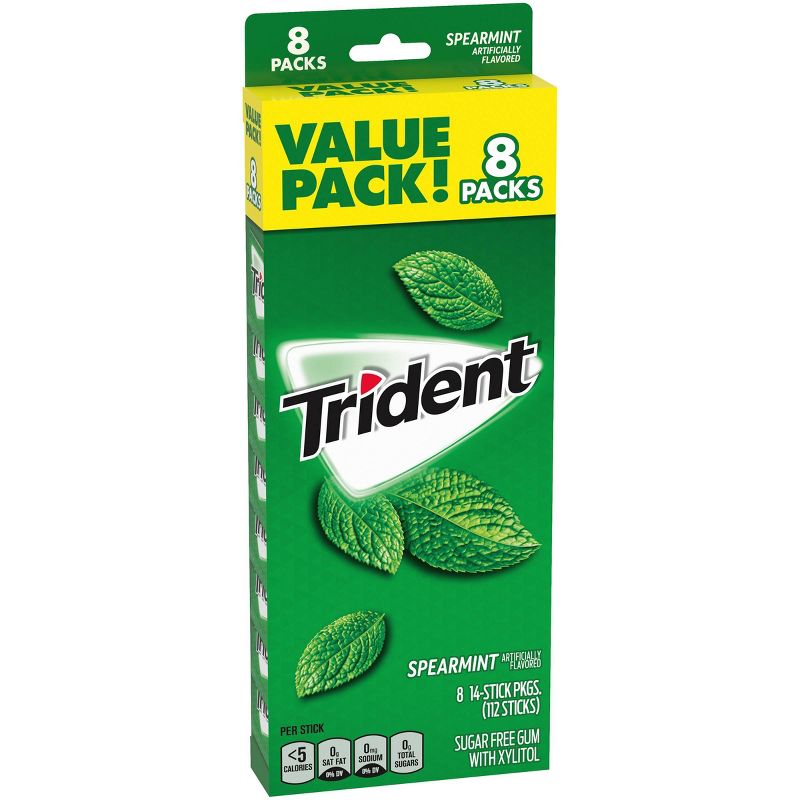 Trident Spearmint Gum 8ct / 14pkgs
