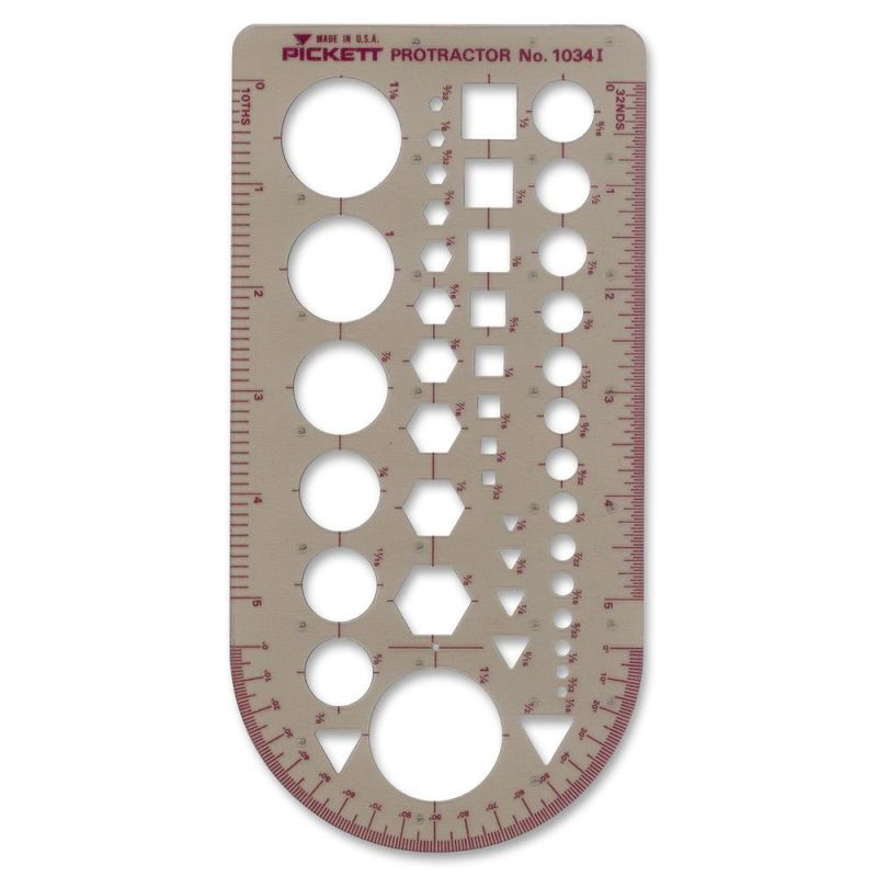 Templates, 43 Geometric Shapes/Symbols, 5 3/4" X 13", Smoke