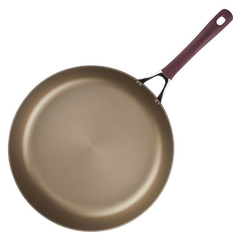 Circulon Innovatum 12" Hard-Anodized Nonstick Covered Deep Skillet Merlot