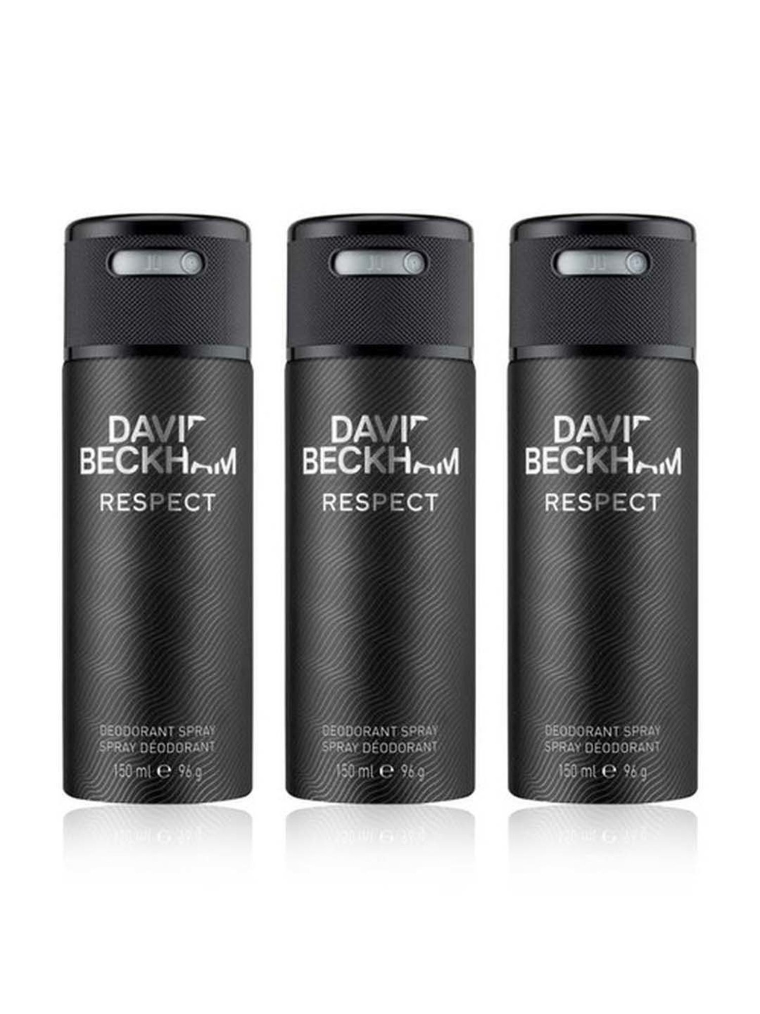 David Beckham Respect Deodorant Spray (Pack of 3)