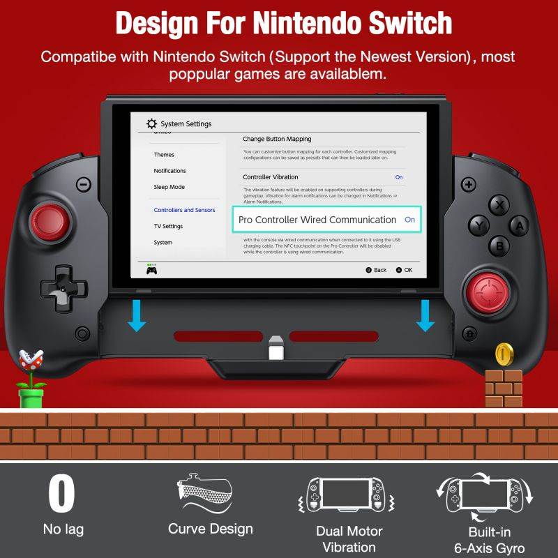 Gamepads For Nintendo Switch Controller Left & Right Game Joystick For Switch Console Joy Game Pad With Turbo For Switch Accessories