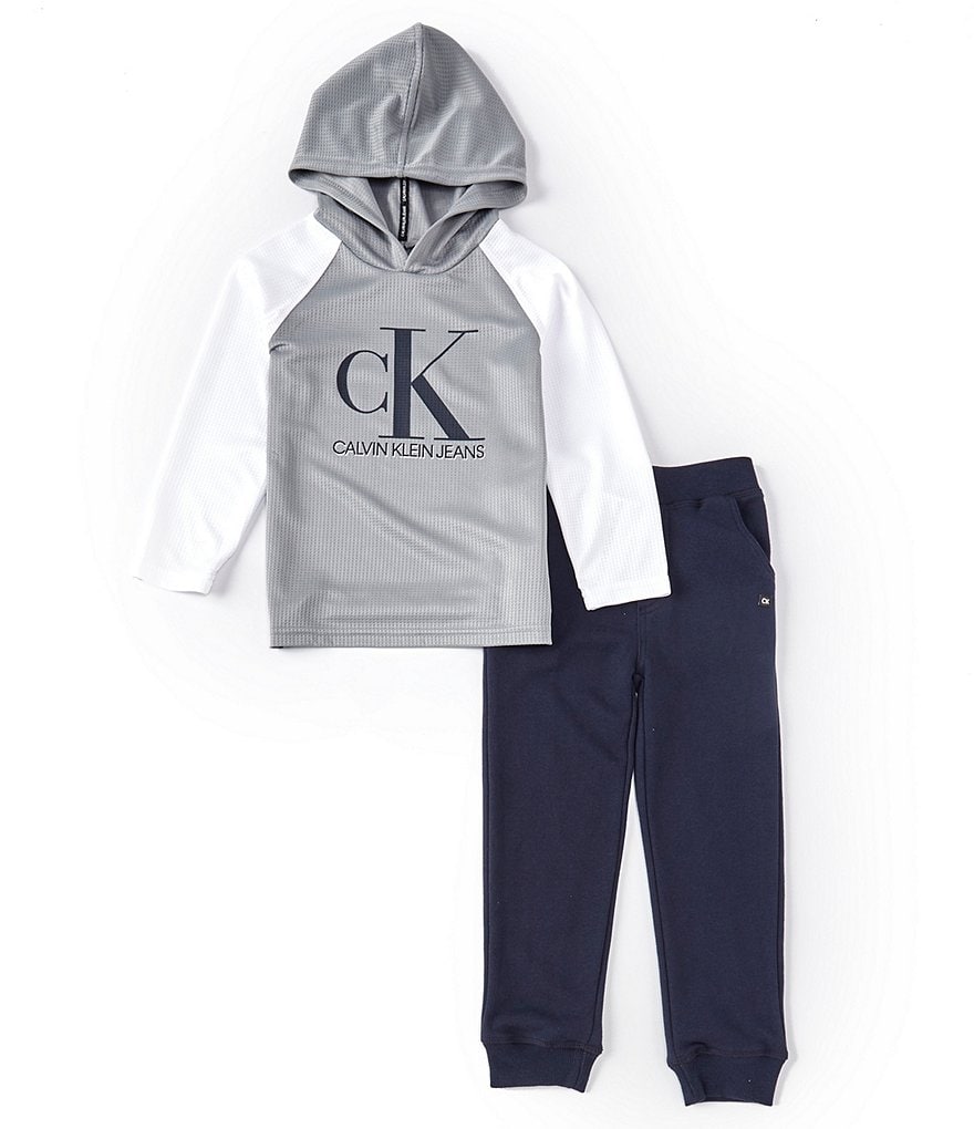 Champion Little Boys 2T-7 Short-Sleeve Script Logo Tee & Short Set