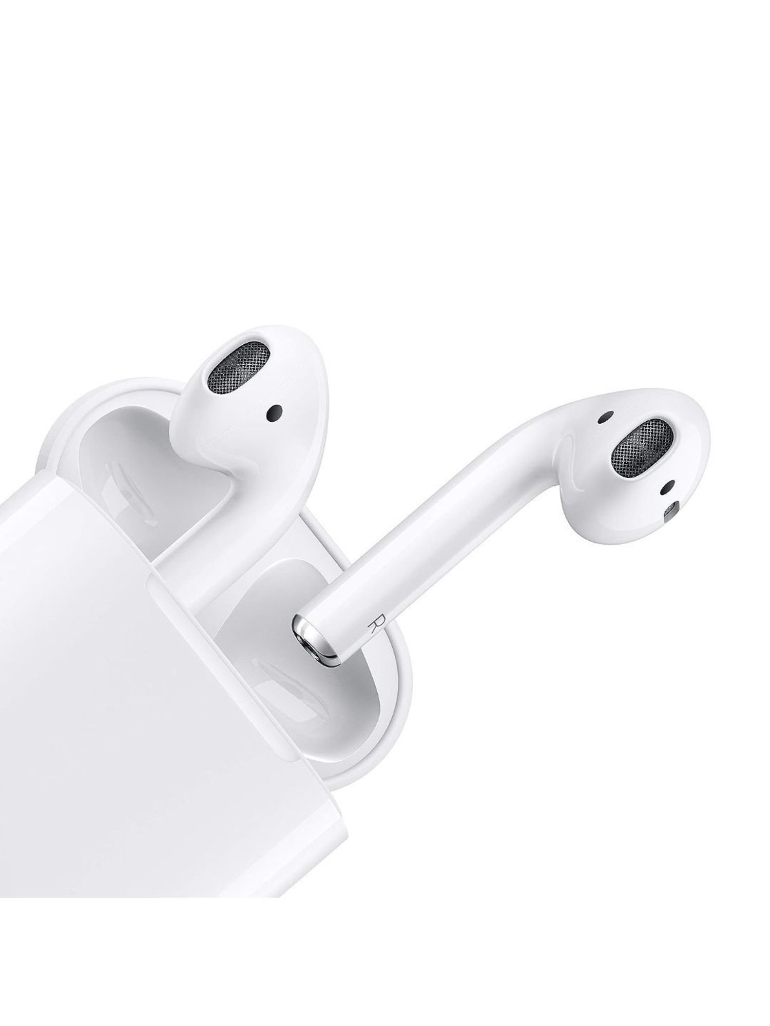 Apple AirPods (2nd gen) with Charging Case Bluetooth Headset with Mic  (White, True Wireless)