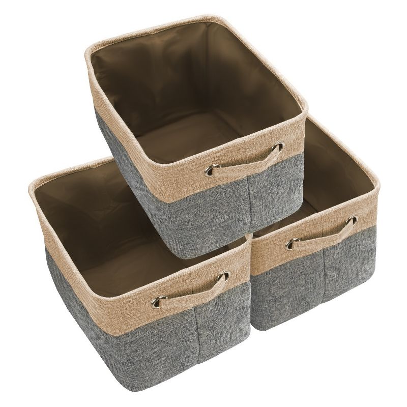 3pk Sorbus Twill Storage Basket