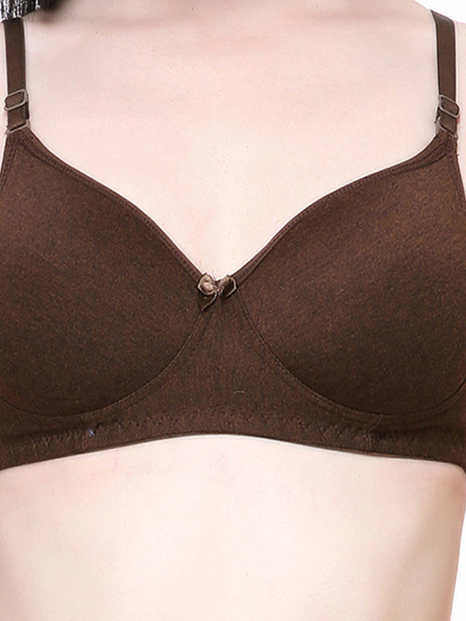 Lady Lyka Multicolor Non Wired Padded T-Shirt Bra (Pack Of 2)