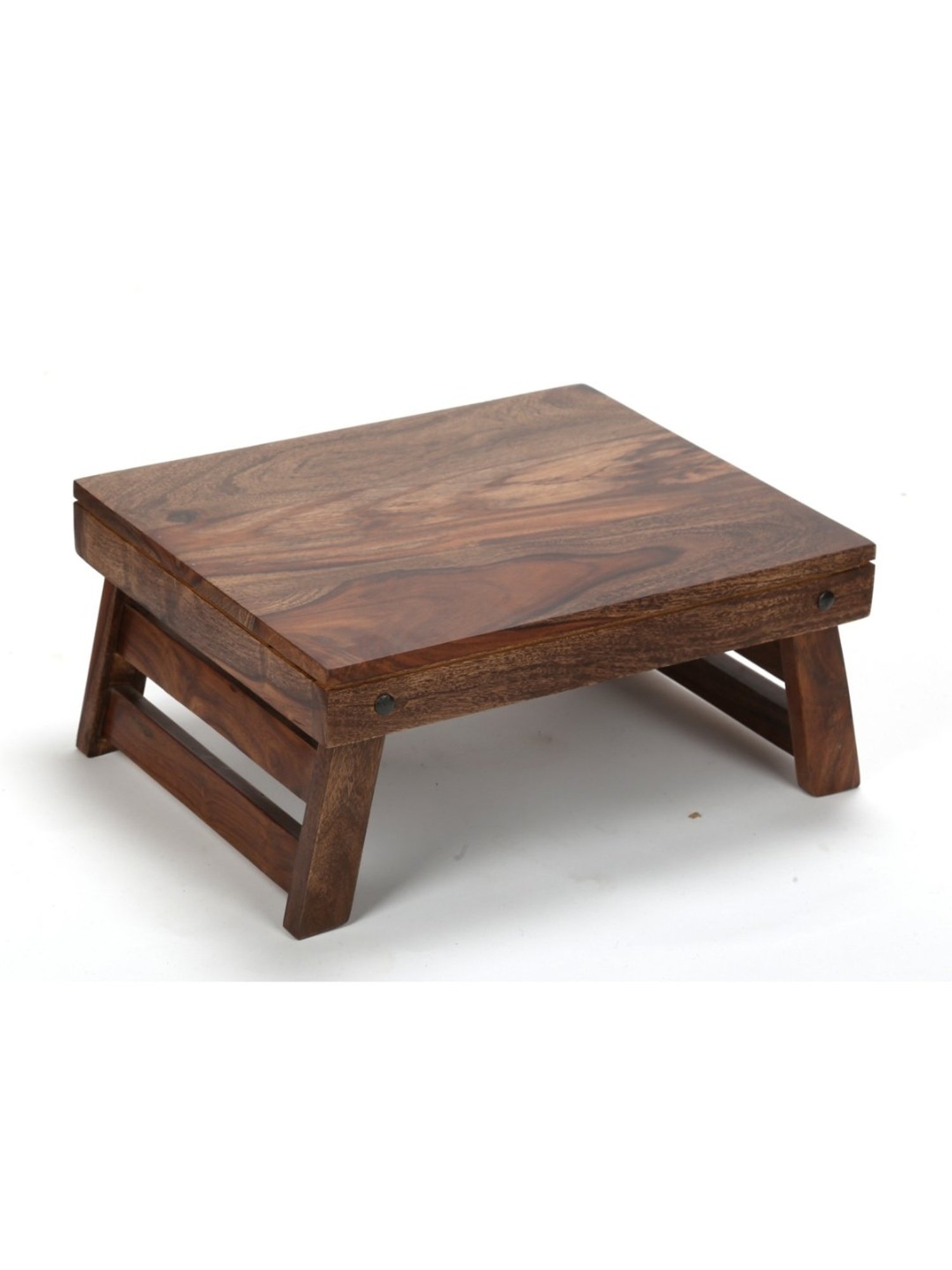 Ikiriya Ohio Brown Wood Laptop Table Teak Finish
