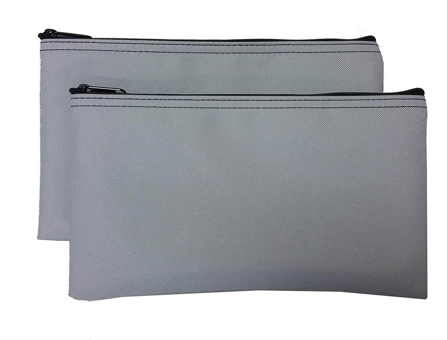 Zipper Bags Poly Cloth Value Package of 2 Bags (Gray)