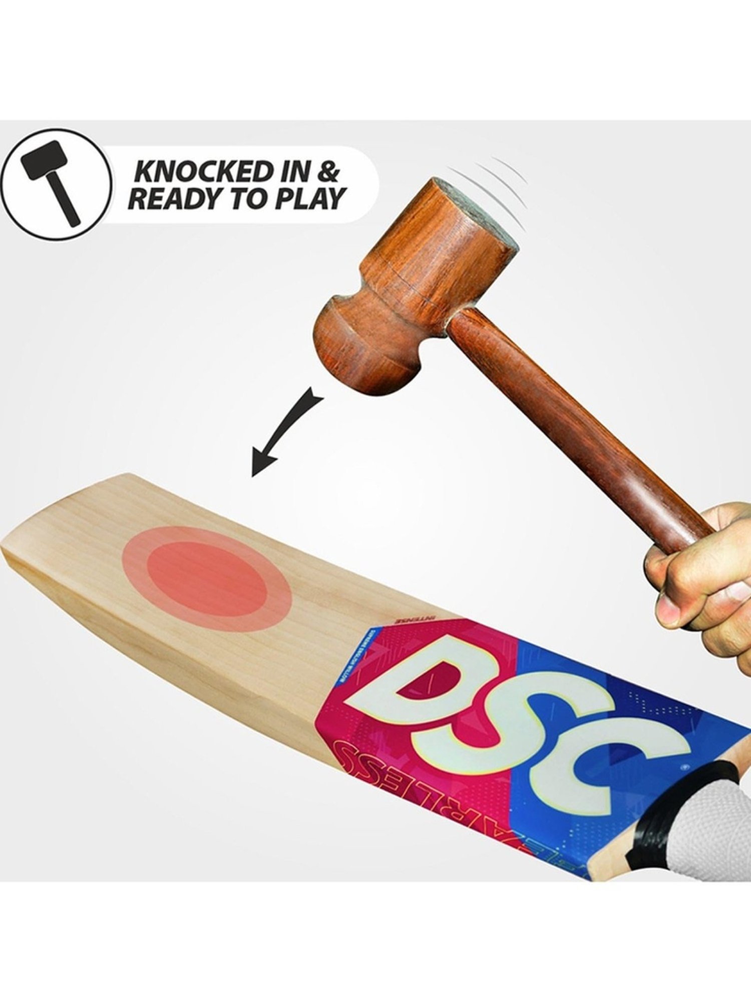 DSC Intense Pro English Willow Professional Cricket Bat for Men and Boys Size - 6