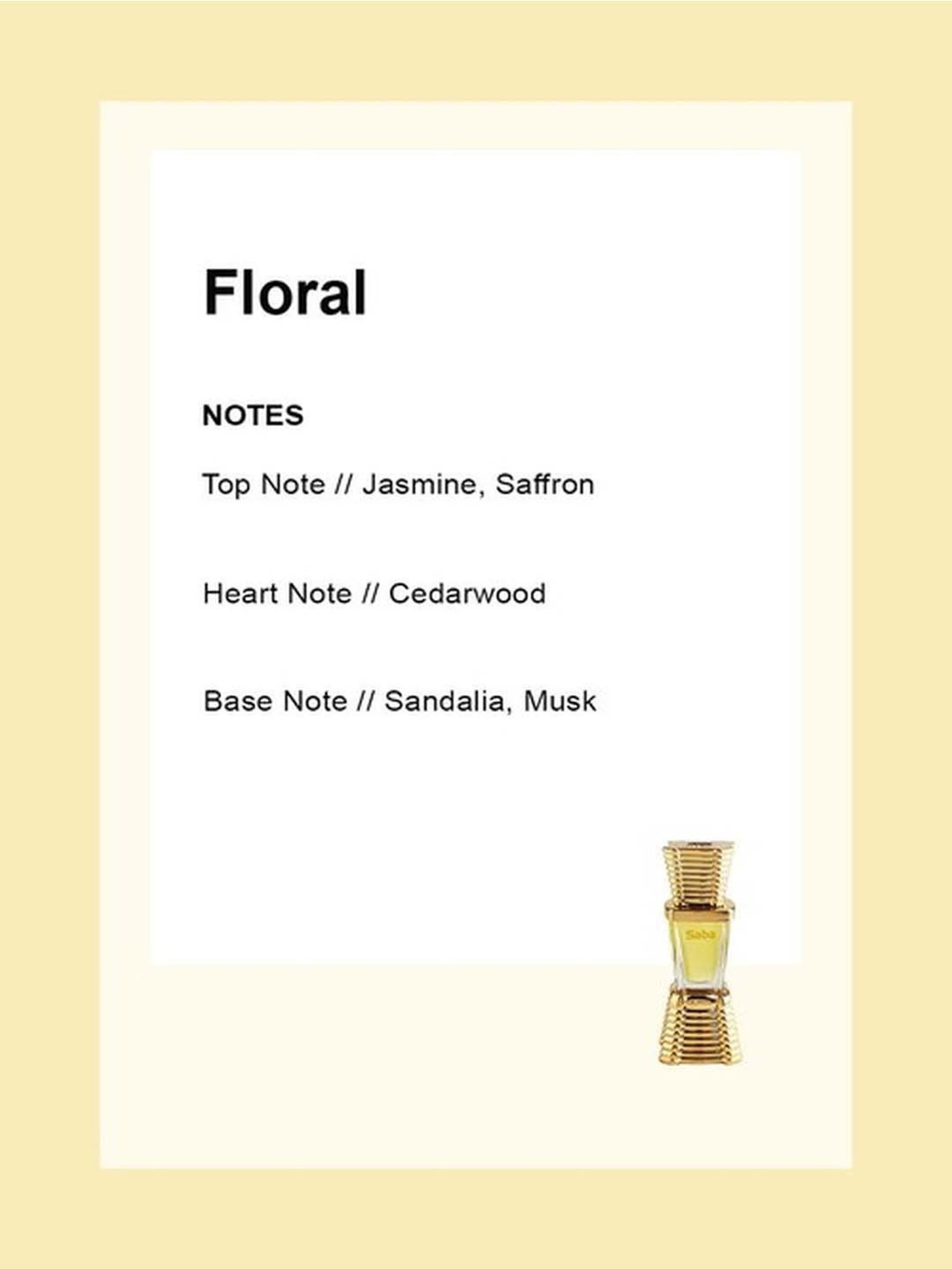 Ajmal Saba Concentrated Perfume for Unisex - 10 ml