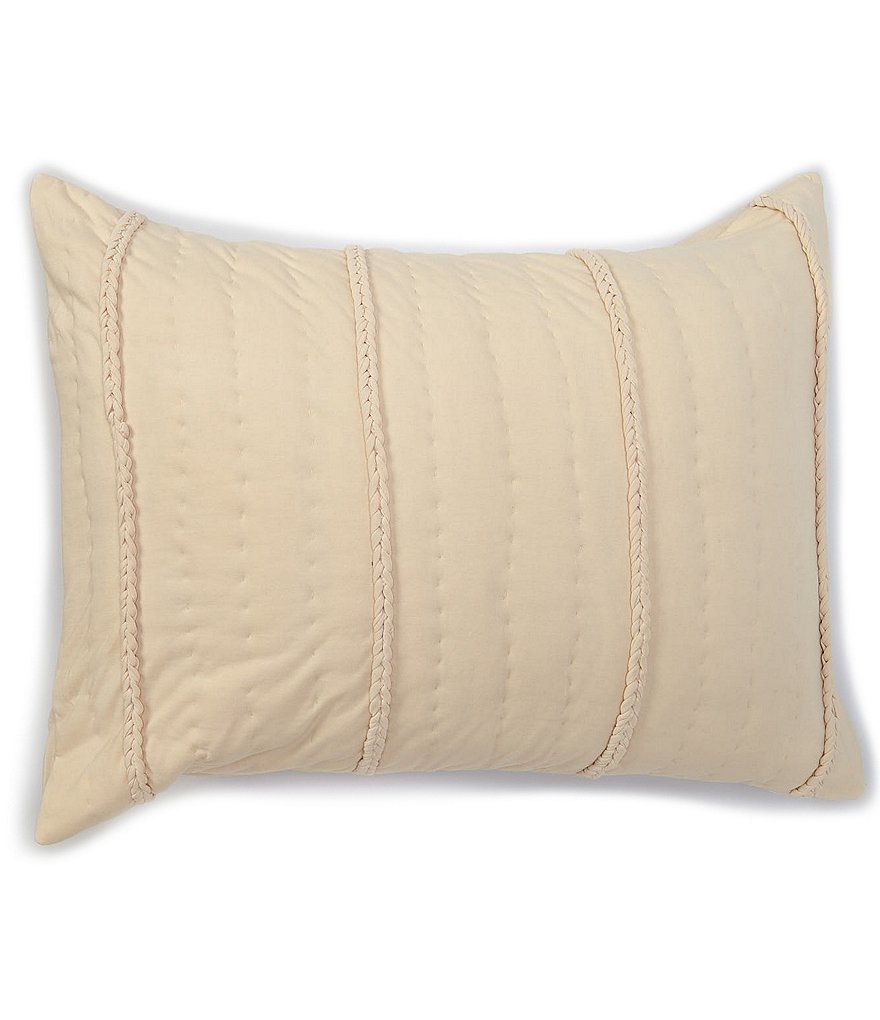 Studio D Haley Braided Cotton Jersey Sham