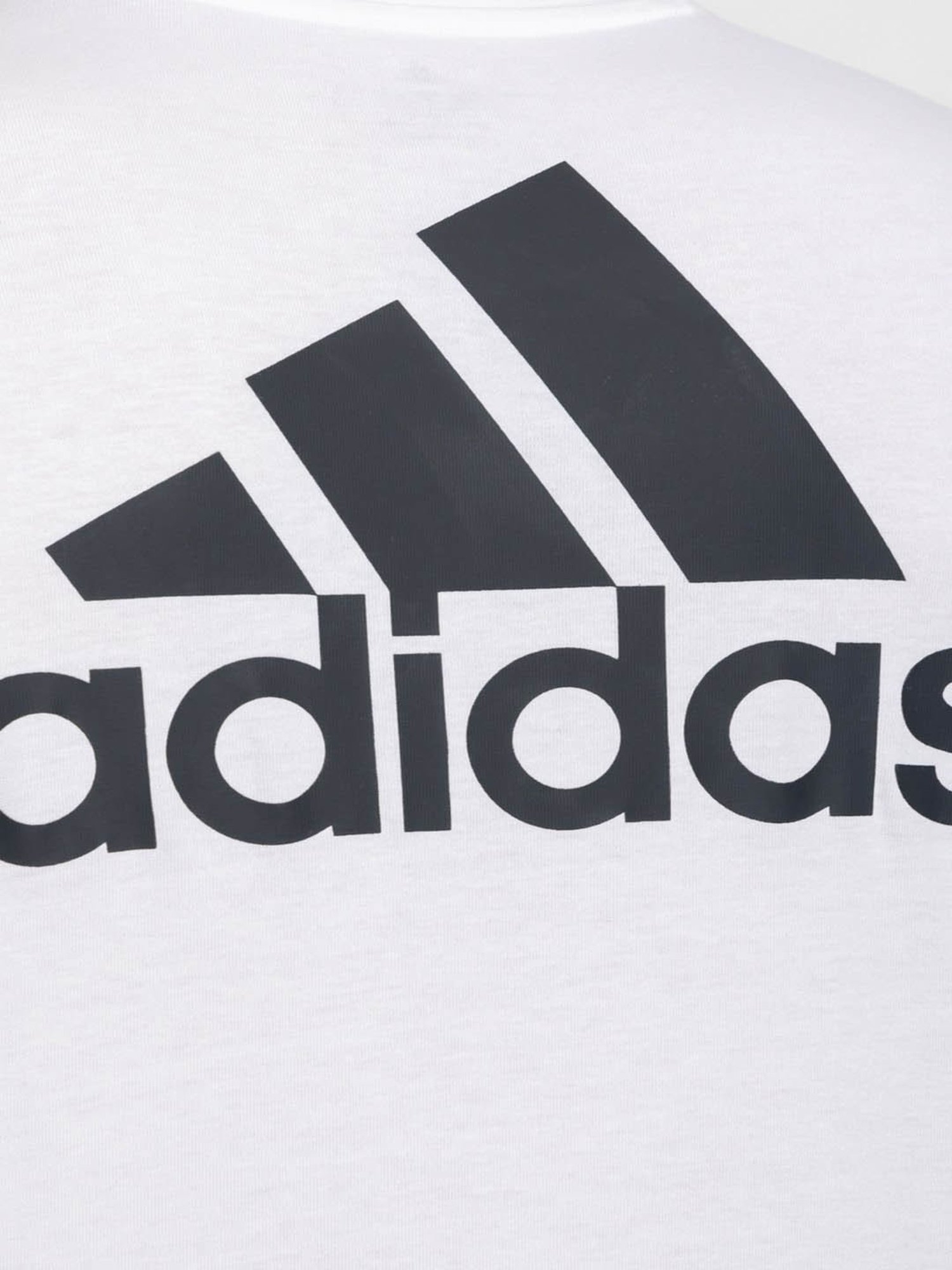 Adidas White Regular Fit Printed Sports T-Shirt