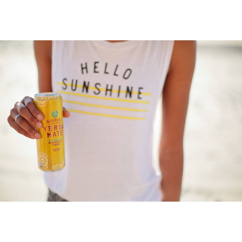 Guayaki Yerba Mate Sparkling Grapefruit Ginger - 12 fl oz Can