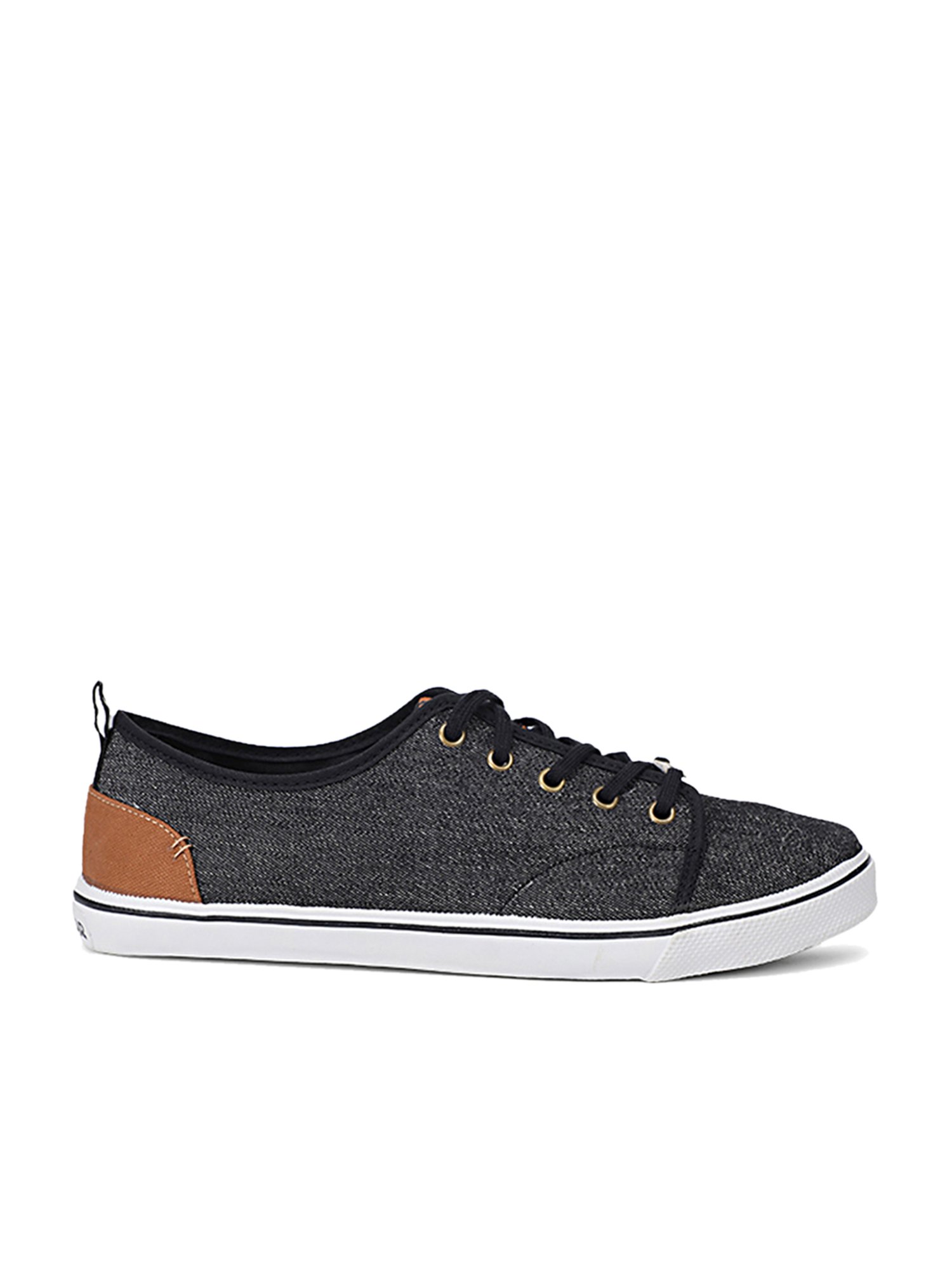 North Star by Bata Men's Black Casual Sneakers