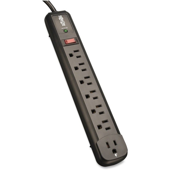 Uninex PS102 RF Remote Control Power Managed 6-Outlet Energy Controlled Surge Protector, Eliminates Standby Idle Electricity Usage, 6-Foot