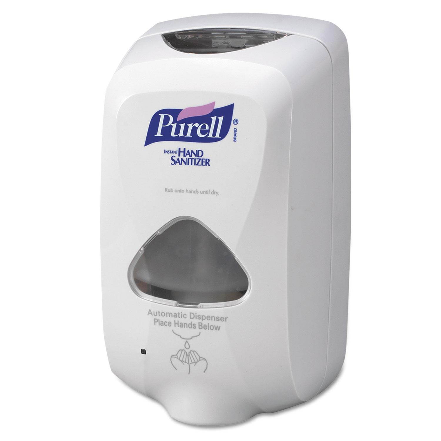 PURELL TFX Touch Free Dispenser, 1200ml, 6-1/2w x 4-1/2d x 11-1/4h, Gray