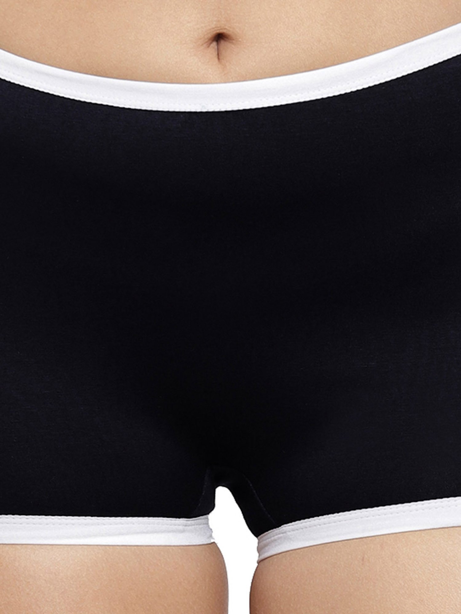 N-Gal Black Cotton Boyshorts Panty