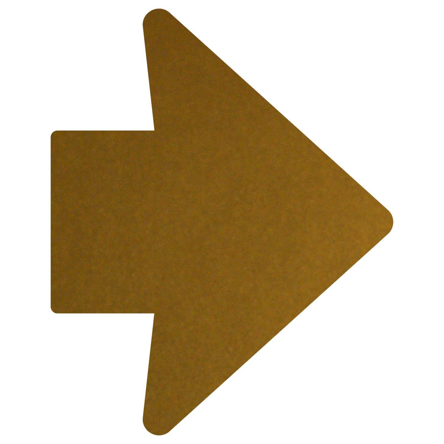 LiteMark 2 Inch X 3 Inch Grey Trail Marker Arrow Decals - Pack of 48