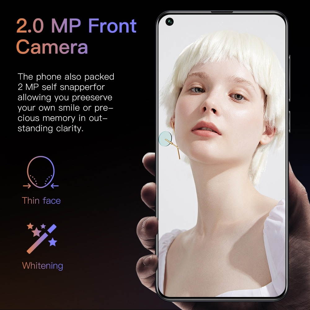 Unlocked Android Smartphone, Note30U Pro, 1GB+8GB, 7.2 inch Pole-notch Screen, Face ID & Fingerprint Identification, Android 6.0 MTK6580M Quad Core, Network: 3G