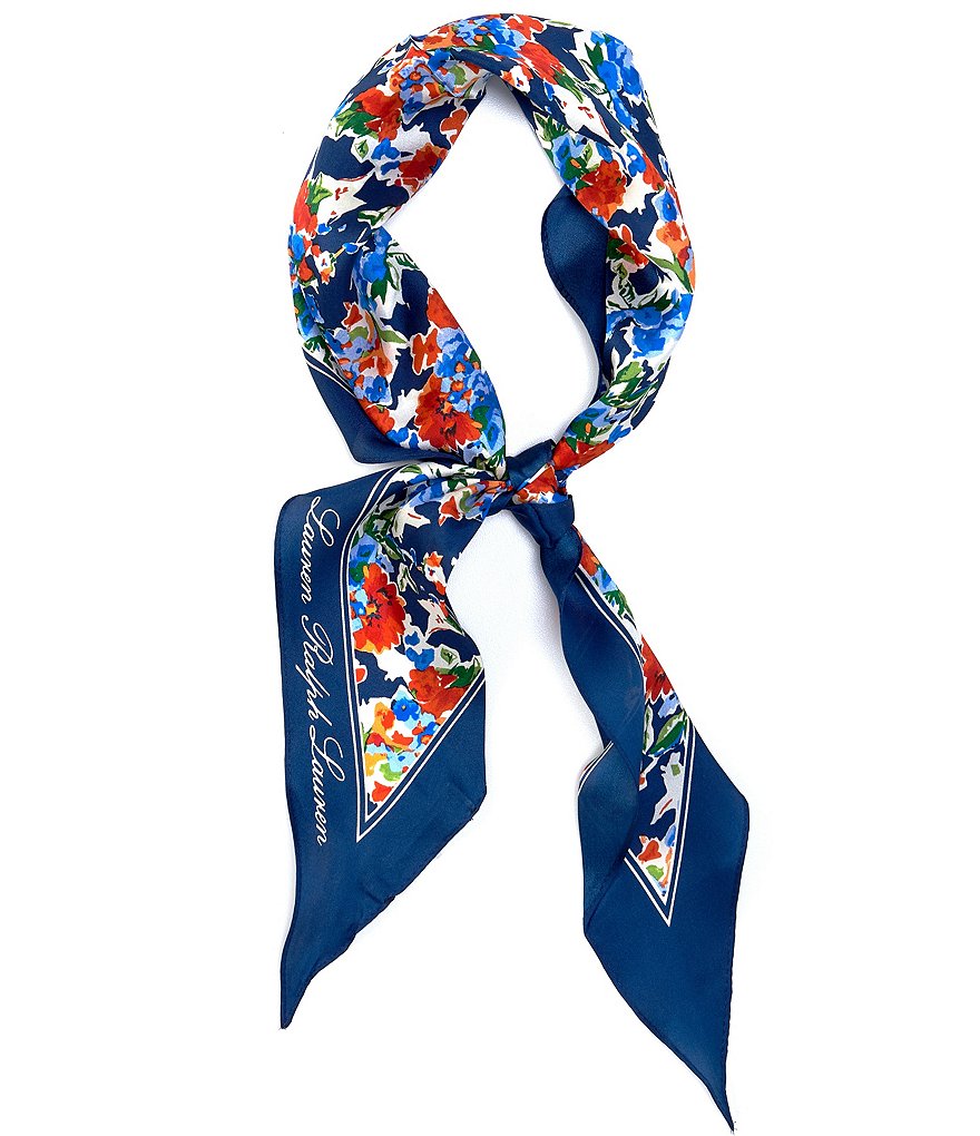 Lauren Ralph Lauren Delina Silk Diamond Scarf