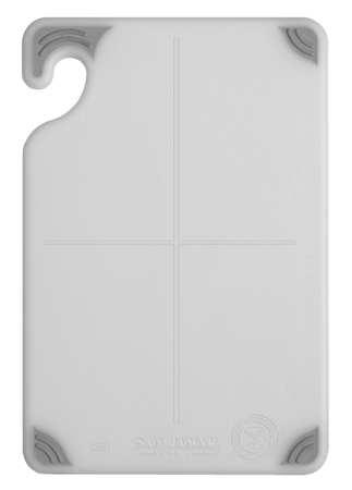 SAN JAMAR CBG6938WHGR Cutting Board,6x9,White