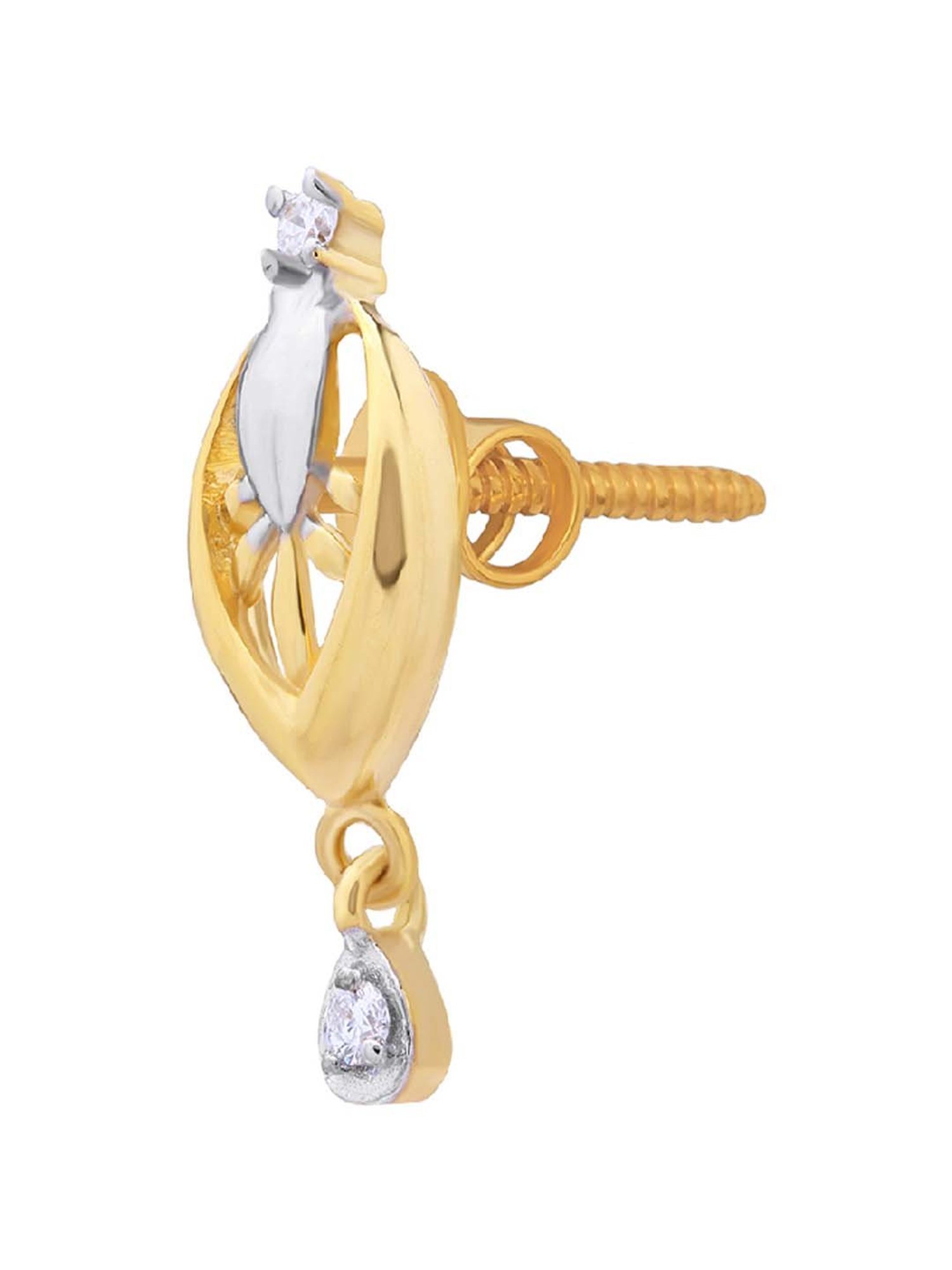 Waman Hari Pethe Jewellers 18k Gold & Diamond Earrings for Women