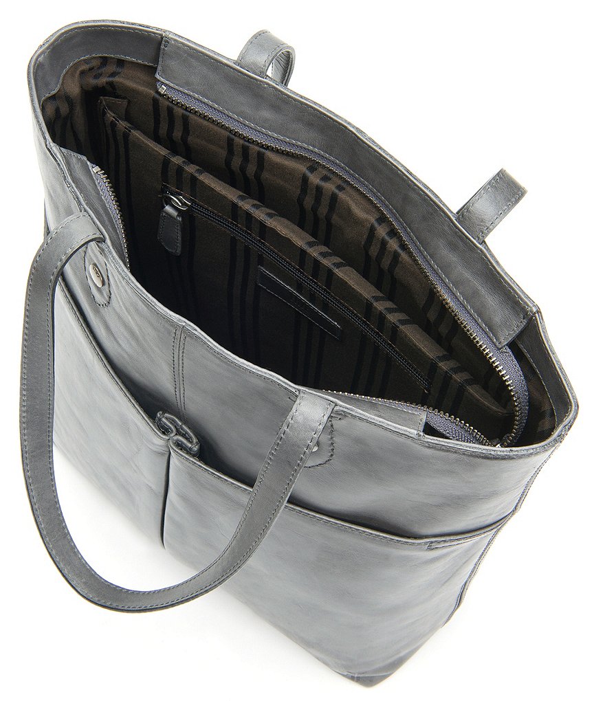 Frye Melissa Simple Italian Leather Zip Tote Bag