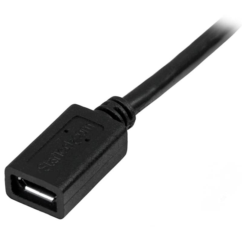 com 05m 20in MicroUSB Extension Cable MF Micro USB Male to Micro USB Female Cable USBUBEXT50CM