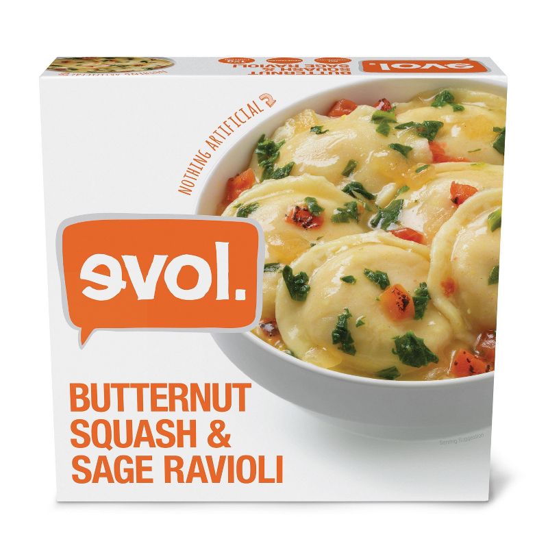 Evol Frozen Butternut Squash and Sage Ravioli - 8.1oz