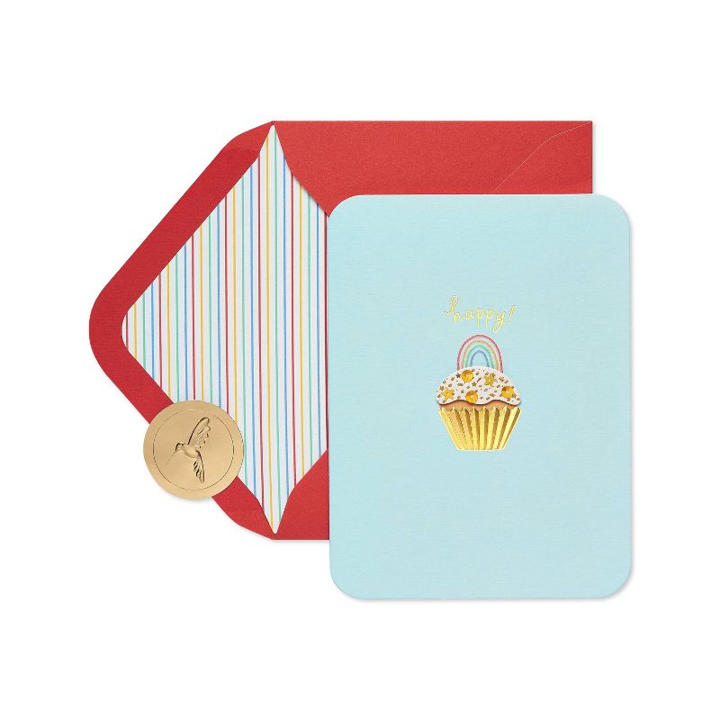 Rainbow Cupcake Card - PAPYRUS